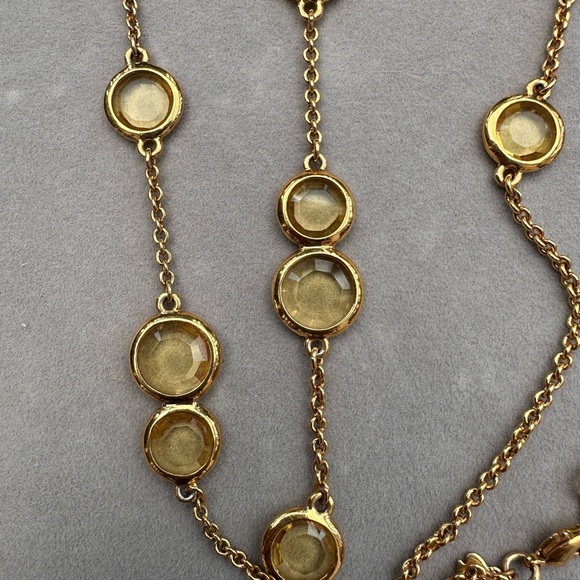 Kate Spade Yellow Bezel Station Necklace - Picture 4 of 6